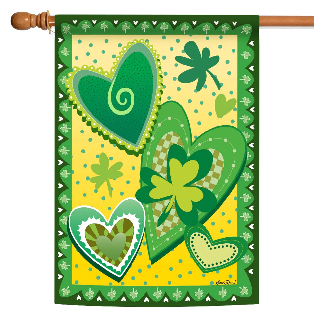 Heart O' The Irish Outdoor House Flag 40" X 28" 1 Heart O' The Irish Outdoor House Flag 40" X 28"