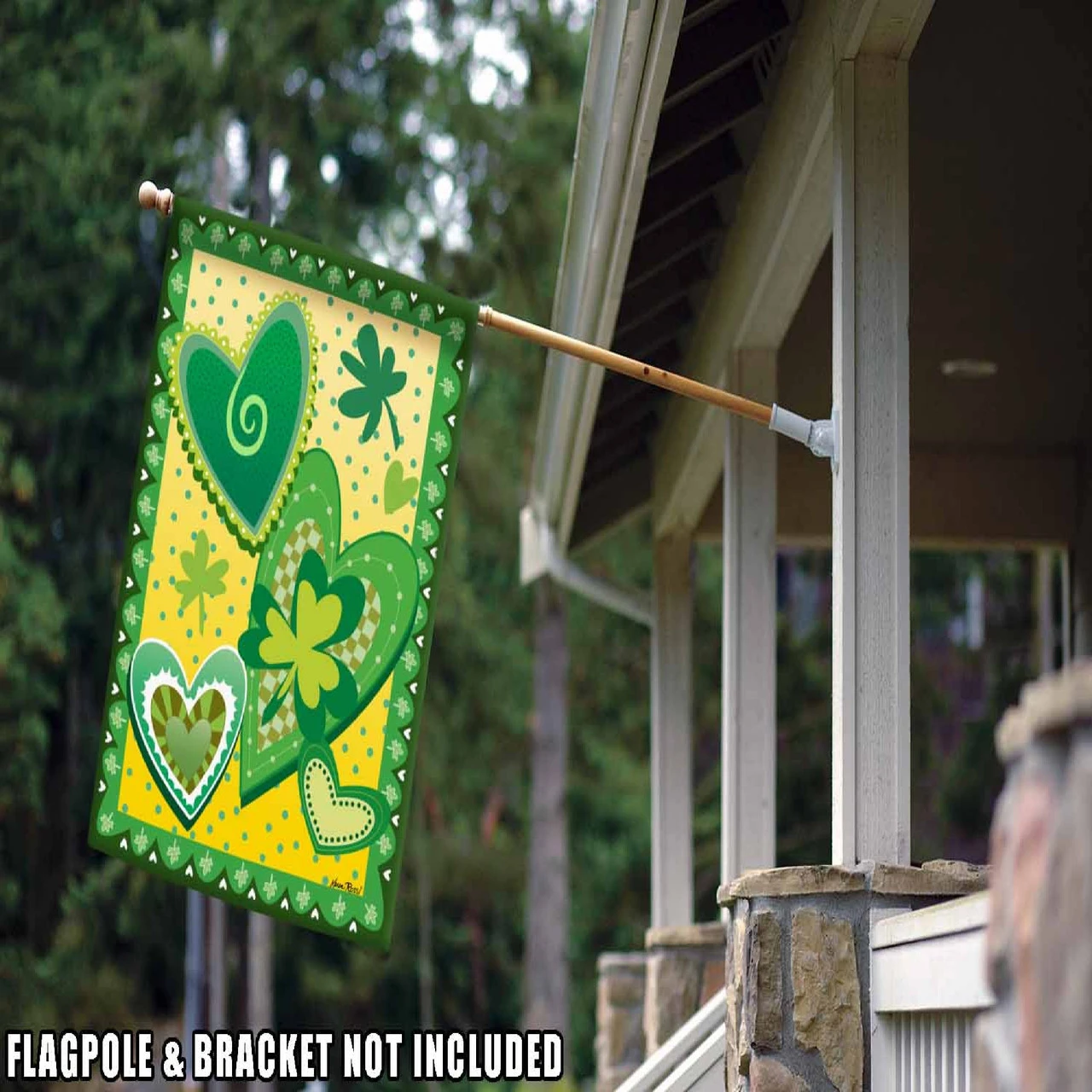 Heart O' The Irish Outdoor House Flag 40" X 28" 2 Heart O' The Irish Outdoor House Flag 40" X 28" - Image 2