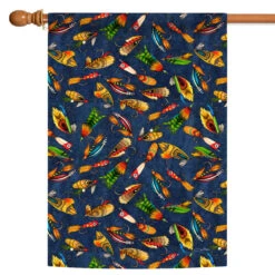 Fly Fishing Outdoor House Flag 40" X 28"