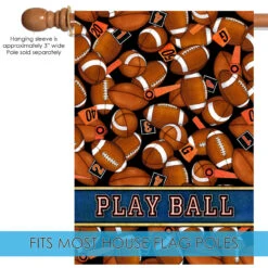 Football Time Outdoor House Flag 40" X 28" 9 Football Time Outdoor House Flag 40" X 28" -PatioVibe Shop 109577 5 58604.1682375195