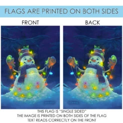 Christmas Glowman Snowman White And Blue Rectangular House Flag 28" X 40" 8 Christmas Glowman Snowman White And Blue Rectangular House Flag 28" X 40" -PatioVibe Shop 109631 4 05506.1682373104