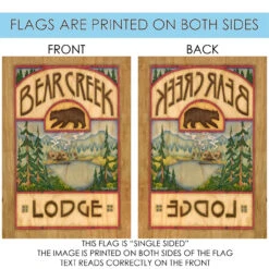 Welcome To Bear Creek Lodge Brown And Green Rectangular House Flag 28" X 40" 8 Welcome To Bear Creek Lodge Brown And Green Rectangular House Flag 28" X 40" -PatioVibe Shop 109647 4 02100.1682375111