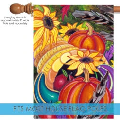 Glowing Cornucopia Yellow And Orange Rectangular House Flag 28" X 40" 9 Glowing Cornucopia Yellow And Orange Rectangular House Flag 28" X 40" -PatioVibe Shop 109658 5 33812.1682375093