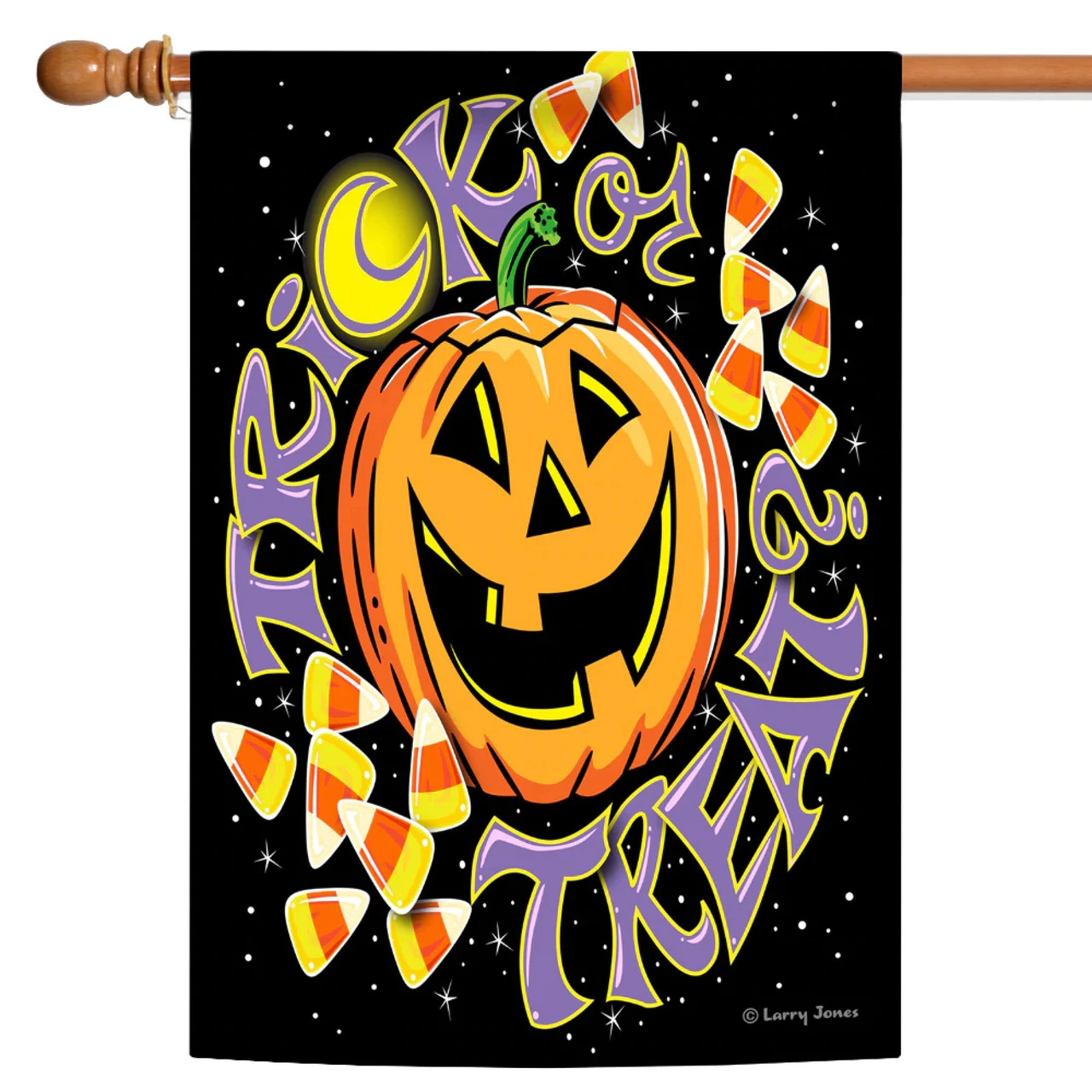 Happy Halloween Trick Or Treat Orange And Black Rectangular House Flag 28" X 40" 1 Happy Halloween Trick Or Treat Orange And Black Rectangular House Flag 28" X 40"