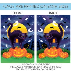 Halloween Kitty Ghost Outdoor House Flag 40" X 28" 8 Halloween Kitty Ghost Outdoor House Flag 40" X 28" -PatioVibe Shop 109676 4 04229.1682375024