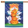 Jack-O-Lantern Pumpkin Boo Halloween Outdoor House Flag 40" X 28"