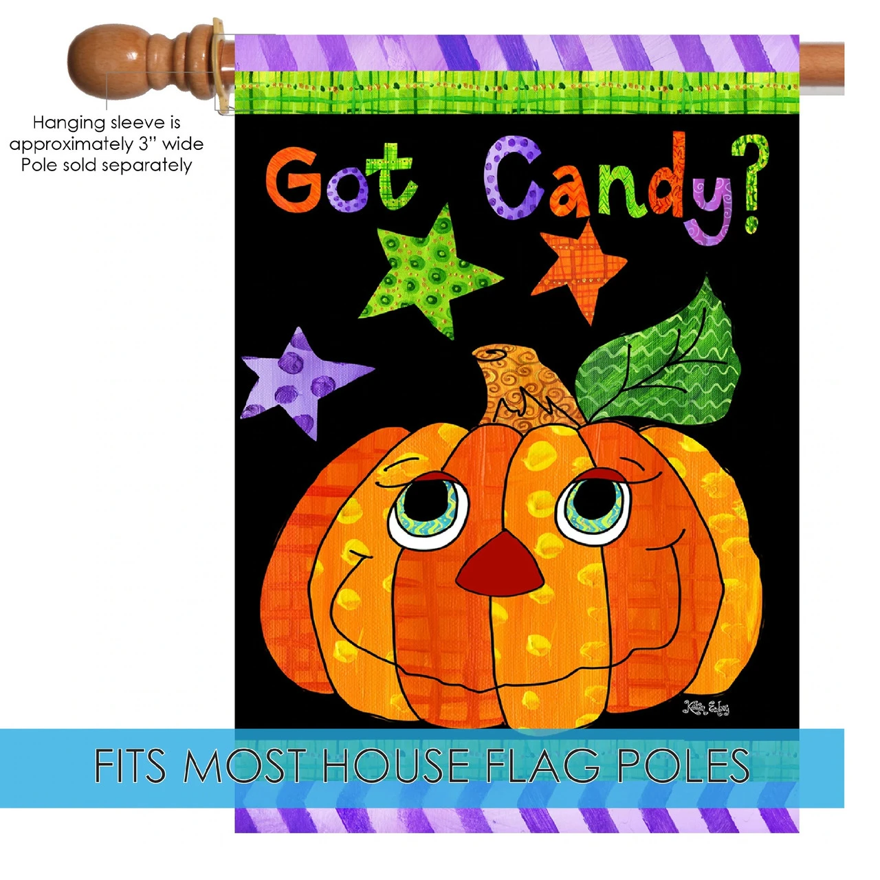 Halloween Pumpkin Outdoor House Flag 40" X 28" 5 Halloween Pumpkin Outdoor House Flag 40" X 28" - Image 5