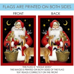 Christmas Santa Friends Outdoor House Flag 40" X 28" 8 Christmas Santa Friends Outdoor House Flag 40" X 28" -PatioVibe Shop 109695 4 60223.1682375034