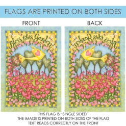 Bless This Garden Outdoor House Flag 40" X 28" 8 Bless This Garden Outdoor House Flag 40" X 28" -PatioVibe Shop 109761 4 47585.1682374918