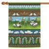 Country Club Collage Outdoor House Flag 40" X 28"