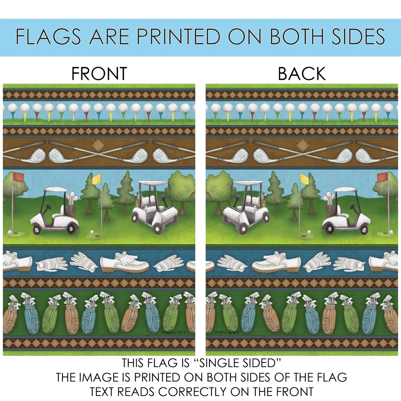 Country Club Collage Outdoor House Flag 40" X 28" 4 Country Club Collage Outdoor House Flag 40" X 28" - Image 4