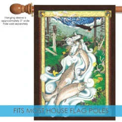 Salmon Journey Outdoor House Flag 40" X 28" 9 Salmon Journey Outdoor House Flag 40" X 28" -PatioVibe Shop 109773 5 43641.1682374879