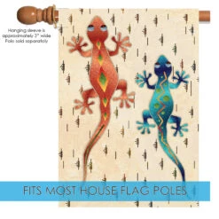Southwest Desert Lizards Outdoor House Flag 40" X 28" 9 Southwest Desert Lizards Outdoor House Flag 40" X 28" -PatioVibe Shop 109807 5 23254.1682374860