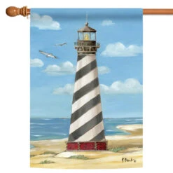 Cape Hatteras Lighthouse Outdoor House Flag 40" X 28"