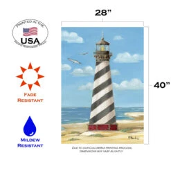 Cape Hatteras Lighthouse Outdoor House Flag 40" X 28" 7 Cape Hatteras Lighthouse Outdoor House Flag 40" X 28" -PatioVibe Shop 109853203 39527.1682374793