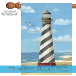 Cape Hatteras Lighthouse Outdoor House Flag 40" X 28" 9 Cape Hatteras Lighthouse Outdoor House Flag 40" X 28" -PatioVibe Shop 109853205 76458.1682374794