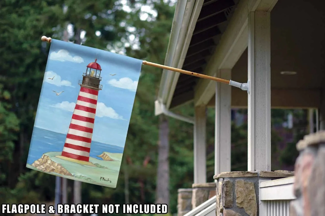 West Quoddy Head Lighthouse Outdoor House Flag 40" X 28" 2 West Quoddy Head Lighthouse Outdoor House Flag 40" X 28" - Image 2