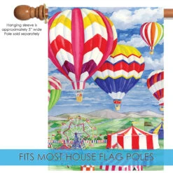Fair Balloons Outdoor House Flag 40" X 28" 9 Fair Balloons Outdoor House Flag 40" X 28" -PatioVibe Shop 109865205 72364.1682374698
