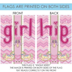 It's A Baby Girl Outdoor House Flag 40" X 28" 8 It's A Baby Girl Outdoor House Flag 40" X 28" -PatioVibe Shop 109867204 05756.1682374710