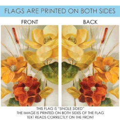 Cattail And Pond Flower Outdoor House Flag 40" X 28" -PatioVibe Shop 109873204 02546.1682374789