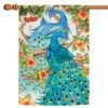 Precious Peacocks Outdoor House Flag 40" X 28"