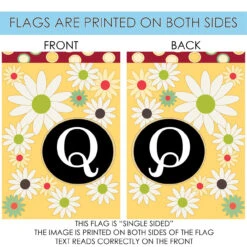 Floral Monogram Letter Q Outdoor House Flag 40" X 28" 8 Floral Monogram Letter Q Outdoor House Flag 40" X 28" -PatioVibe Shop 109912 4 91782.1682374724
