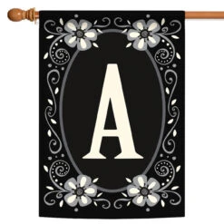 Classic Monogram Letter A Outdoor House Flag 40" X 28"
