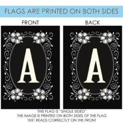 Classic Monogram Letter A Outdoor House Flag 40" X 28" 8 Classic Monogram Letter A Outdoor House Flag 40" X 28" -PatioVibe Shop 109922 4 77690.1682374629