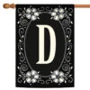 Classic Monogram Letter D Outdoor House Flag 40" X 28"