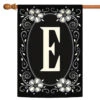 Classic Monogram Letter E Outdoor House Flag 40" X 28"