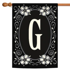 Classic Monogram Letter G Outdoor House Flag 40" X 28"
