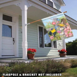 Garden Foxglove Gold Finches Outdoor House Flag 40" X 28" 6 Garden Foxglove Gold Finches Outdoor House Flag 40" X 28" -PatioVibe Shop 109971 2 64222.1682374470