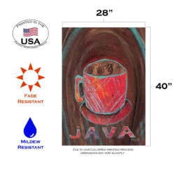 Oil Pastel Java Outdoor House Flag 40" X 28" -PatioVibe Shop 109976 3 25685.1682374541