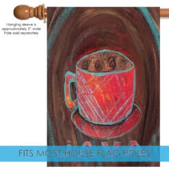 Oil Pastel Java Outdoor House Flag 40" X 28" -PatioVibe Shop 109976 5 73311.1682374542