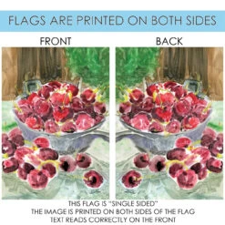 Watercolor Cherries Outdoor House Flag 40" X 28" 8 Watercolor Cherries Outdoor House Flag 40" X 28" -PatioVibe Shop 109980 4 73734.1682374487