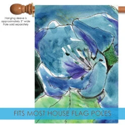 Watercolor Lilies Outdoor House Flag 40" X 28" 9 Watercolor Lilies Outdoor House Flag 40" X 28" -PatioVibe Shop 109981 5 62428.1682374484