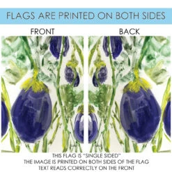 Watercolor Eggplants Outdoor House Flag 40" X 28" 8 Watercolor Eggplants Outdoor House Flag 40" X 28" -PatioVibe Shop 109984 4 20006.1682374456