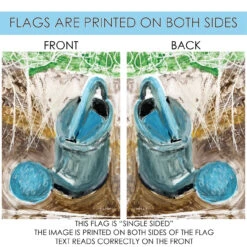 Watercolor Watering Can Outdoor House Flag 40" X 28" 8 Watercolor Watering Can Outdoor House Flag 40" X 28" -PatioVibe Shop 109989 4 70046.1682374513