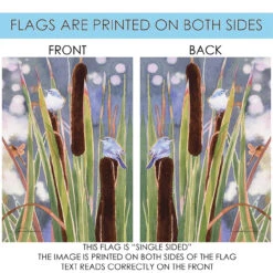 Gnatcatcher Cattails Outdoor House Flag 40" X 28" 8 Gnatcatcher Cattails Outdoor House Flag 40" X 28" -PatioVibe Shop 109997 4 34101.1682374549