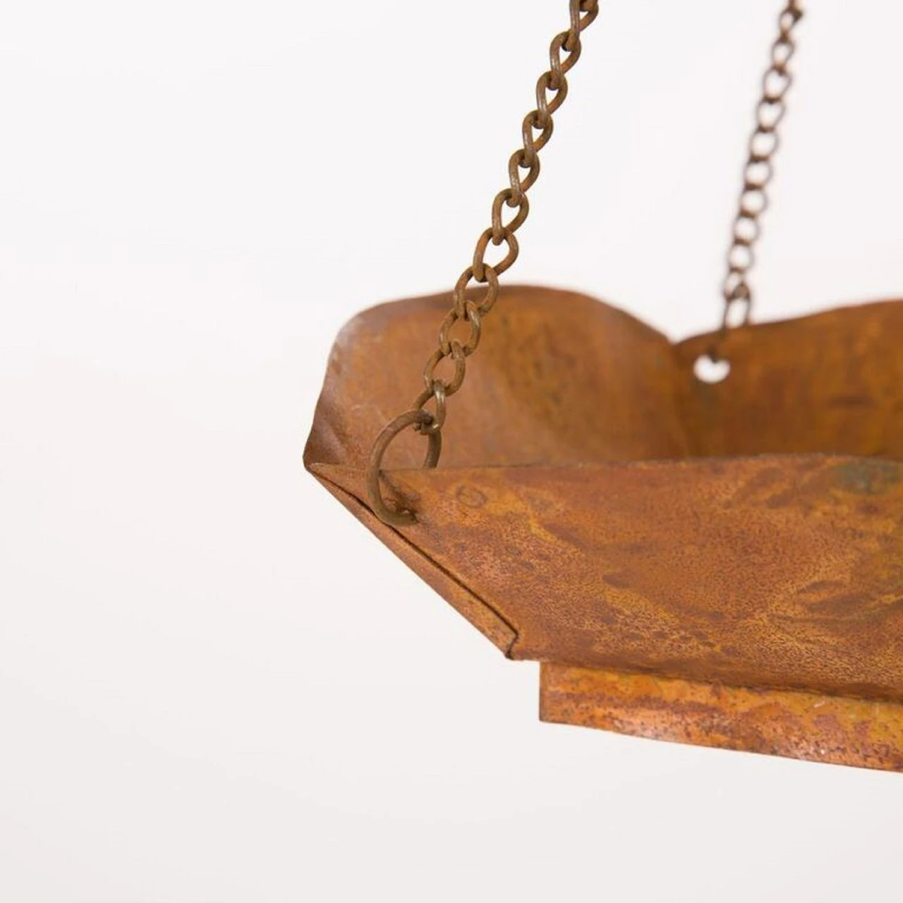 12.91" Modern Hanging Distressed Finish Wooden Birdhouse 6 12.91" Modern Hanging Distressed Finish Wooden Birdhouse - Image 6