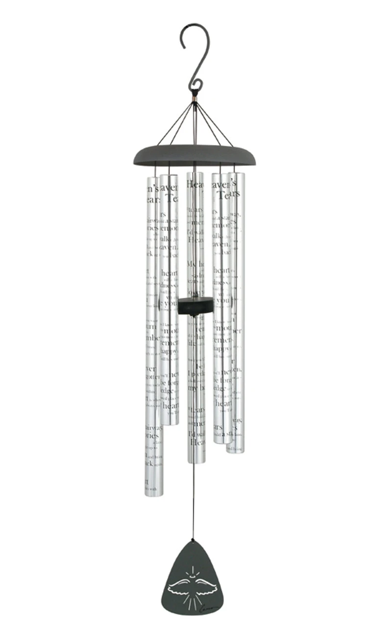 44" Clear Signature Sonnets Heaven's Tears Outdoor Bereavement Wind Chime 1 44" Clear Signature Sonnets Heaven's Tears Outdoor Bereavement Wind Chime