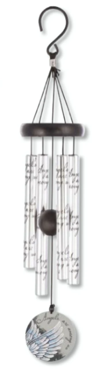 21" Sonnet Sounds "Angels" Aluminum And Wood Outdoor Patio Garden Wind Chimes 1 21" Sonnet Sounds "Angels" Aluminum And Wood Outdoor Patio Garden Wind Chimes