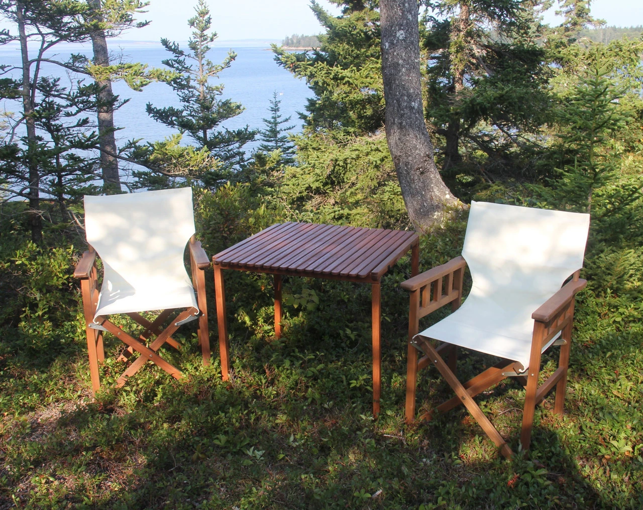 30” Foldable Square Brown Hardwood Nomad Patio Table 5 30” Foldable Square Brown Hardwood Nomad Patio Table - Image 5