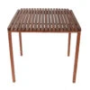 30” Foldable Square Brown Hardwood Nomad Patio Table