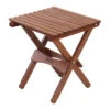 18” Wooden Camping And Patio Outdoor Folding End Table
