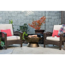 29.75" Black Decorative Wood Fire Pit 6 29.75" Black Decorative Wood Fire Pit -PatioVibe Shop dbond 52117 3 62164.1667607655