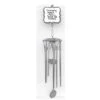 20.5" Gray And White "Amazing Grace How Sweet The Sound" Wind Chime