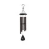 30" Black Signature Series Fleck Coated Aluminum Outdoor Patio Garden Wind Chimes