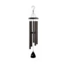 44" Black Signature Series Fleck Coated Aluminum Outdoor Patio Garden Wind Chimes