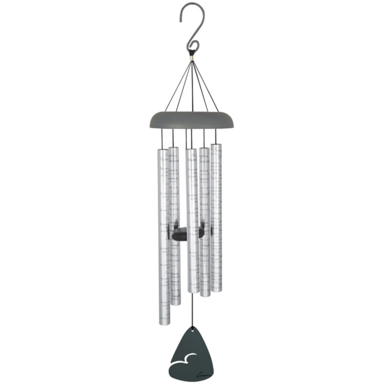 30” Silver And Black “Season” Biblical Verse Outdoor Patio Garden Wind Chimes 1 30” Silver And Black “Season” Biblical Verse Outdoor Patio Garden Wind Chimes